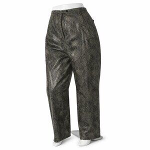 NWT Harve Benard Brown Snakeskin Lined Pants Sz 12